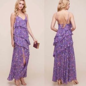 TIERED CAMI FLORAL MAXI DRESS